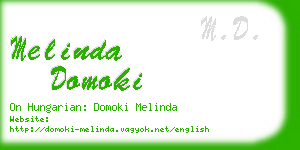 melinda domoki business card